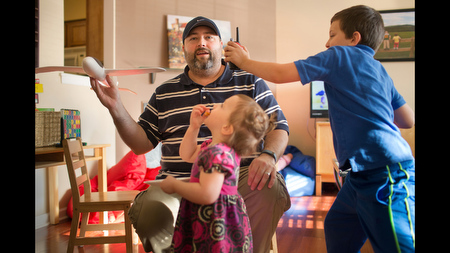 Brad Chaffee and kids.