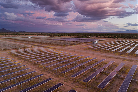 Utility-scale array in Tucson, Ariz.